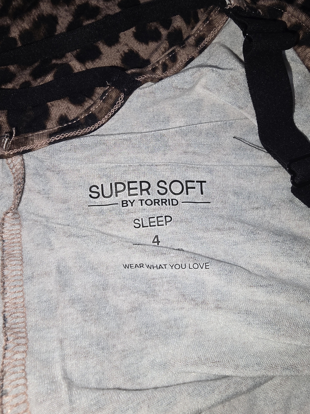 torrid Leopard Print Pajama Set in Tan and Black - Picture 6 of 6